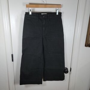 Madewell Charcoal Wide Leg Jeans